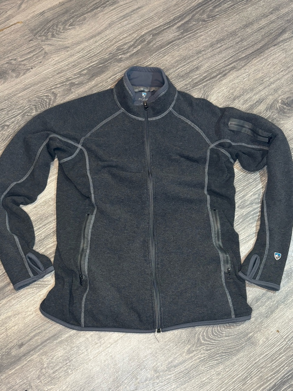 Kuhl Men's Charcoal Full-Zip Lightweight Shirt Jacket